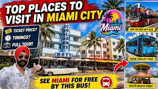 Miami bus tour - Miami hop on hop off tour bus | Big bus tour miami beach | Miami open bus tour vlog