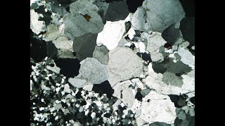 Famous Sandstone thin-section video XPL S5.7 Wealth