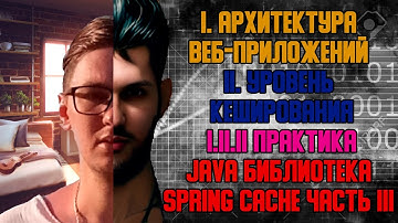 Java библиотека Spring Cache часть III - I. Архитектура веб-приложений I.II Уровень кеширования