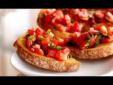 How to Make Bruschetta with Tomato and Basil