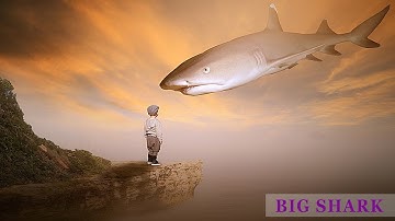 Big Shark Photo Manipulation In Photoshop - Photoshop CC