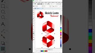 Logo Design Tutorial | Hexagon Logo in CorelDRAW #viralshorts #logo #coreldraw