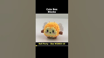Ball Party Bee W2603-15 Mini Blocks Preview #lego #brick #miniblock #nanoblock #block