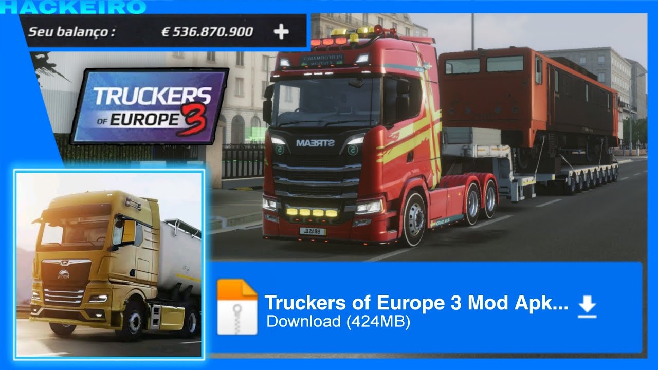 TRUCKERS OF EUROPE 3 APK MOD DINHEIRO INFINITO ATUALIZADO 2023