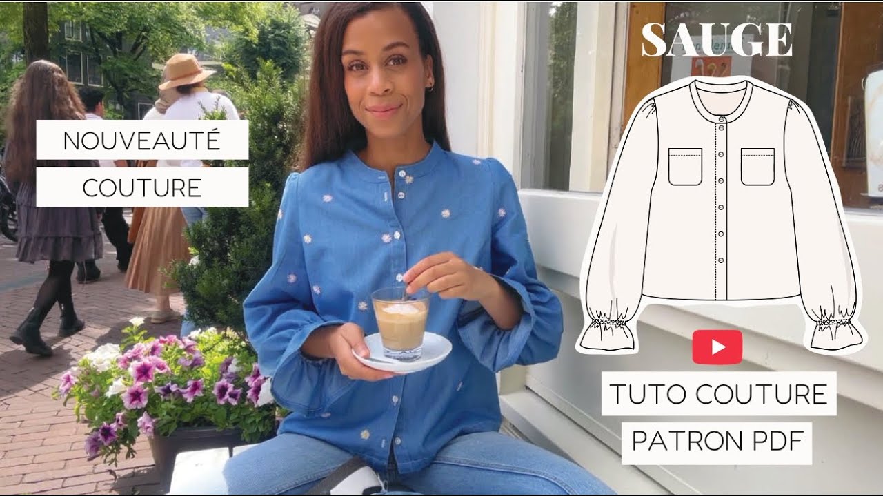 👗NOUVEAUTÉ PATRON // TUTORIEL COUTURE // BLOUSE SAUGE , version 2