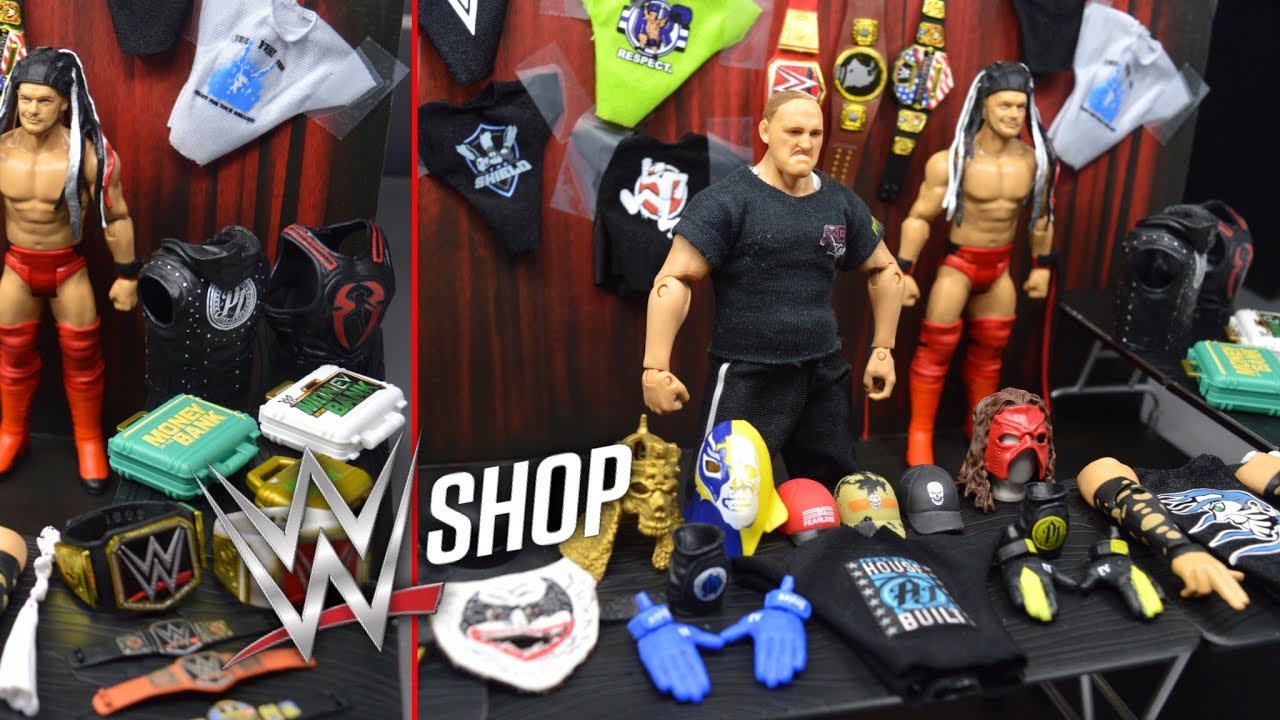 WWE ACTION FIGURE MERCHANDISE STAND! WWE SHOP! YouTube