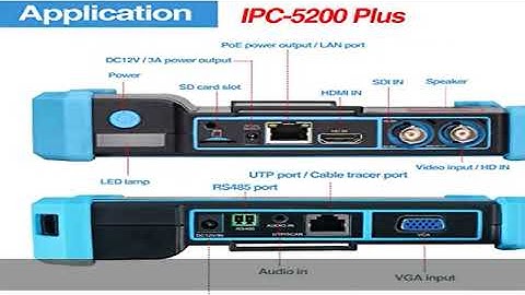 Rsrteng IP Camera Tester, IPC-5200 Plus 8MP AHD CVI TVI SDI CVBS IP Camera Test 4K HD Display Video