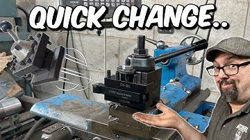 Het monteren van een snelwisselgereedschapshouder op de Harrison 12" draaibank - Workshop Chronic...