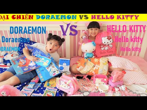 Video Đại chiến đồ dùng Hello Kitty đấu với Doraemon, Ai là... - YouTube