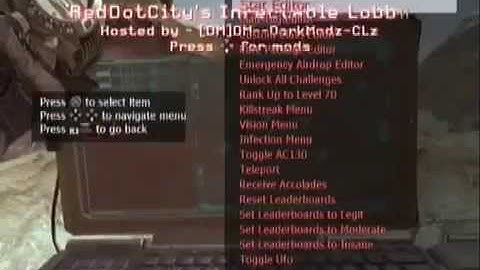 DarkModz MW2 Mod Menu + Download PS3