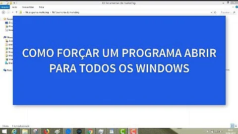 Como forçar Inicialização de um programa?