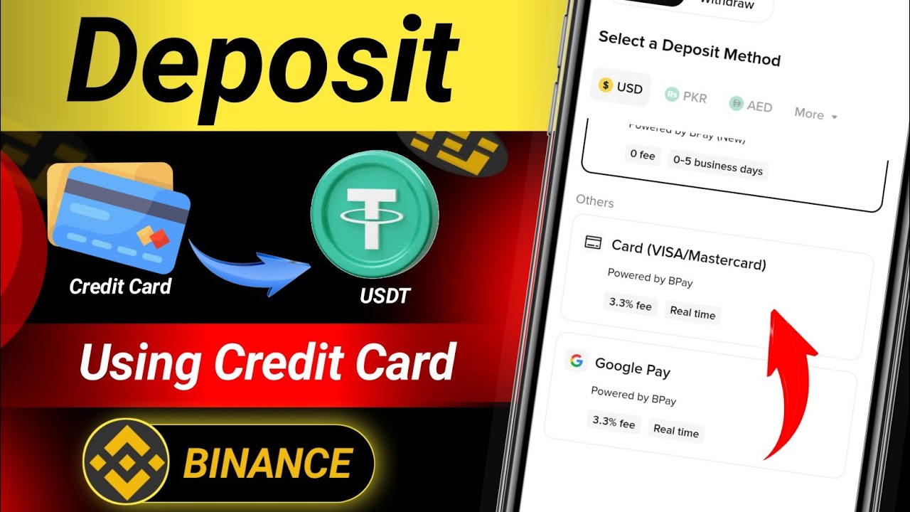 Binance Pay with Credit Card | Buy USDT with Credit Card Binance Deposit  Money on Binance with debit