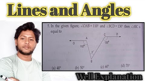 In the given figure, angle OAB=110° and angle BCD=130° then angle ABC is equal to?  .|| class 9th ||