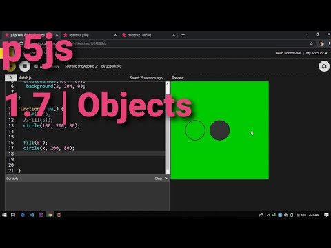 1.7 | p5js - Objects (urdu/hindi) - YouTube