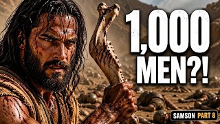 1,000 Soldiers vs One Man With a Jawbone | Samson's Greatest Miracle #samson #faith #miracle #bible