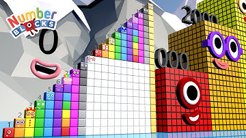 Looking for Numberblocks Step Squad ZERO to 20 vs 1000 to 20,000 HUGE Standing Tall Numbers Pattern