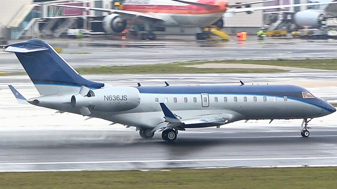 Private owner Bombardier Global 5000 - Beautiful Landing - YouTube