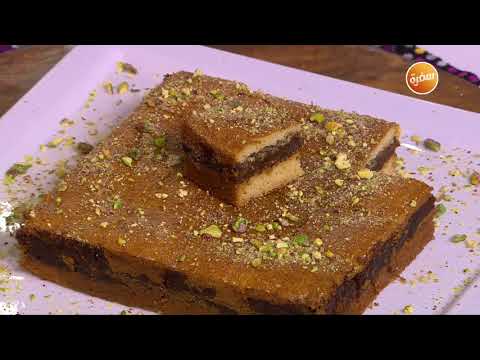 طريقة عمل كيكه التمر بالسميد