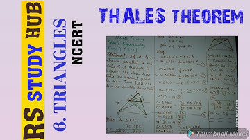 thales theorem ncert theorem 6.1