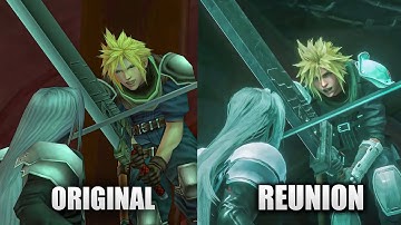 【4K】CLOUD VS SEPHIROTH CRISIS CORE REUNION vs ORIGINAL | FINAL FANTASY VII CRISIS CORE REUNION
