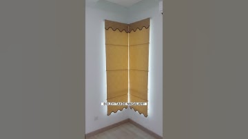 BLINDS FOR L-SHAPE WINDOW 🤔 #interiordesign #decoration