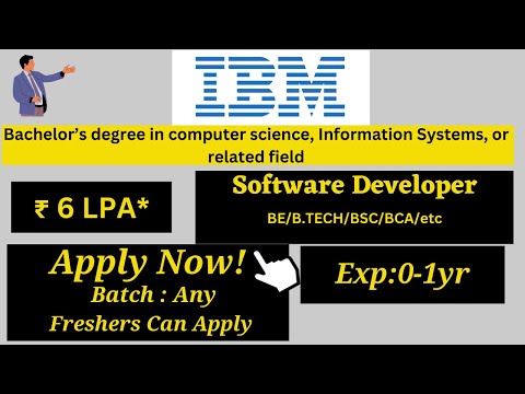 IBM Off Campus Hiring | 6LPA* | Software Developer #jobforfresher #recruitment2023 #jobs #hiring2022