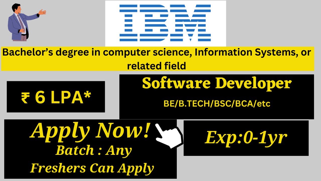 IBM Off Campus Hiring | 6LPA* | Software Developer #jobforfresher # ...