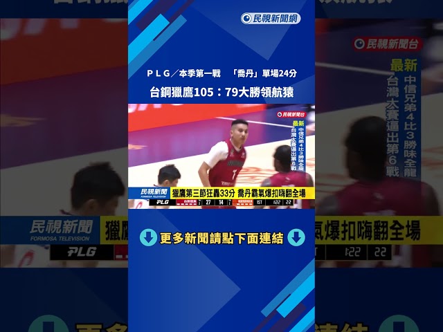 獵鷹第一節狂下三分球　命中率高達五成－民視新聞