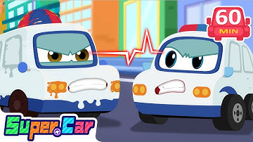 Thrilling Police Car Adventure🚓Can You Find the Real Police Car? | Kids Cartoons | SuperCar