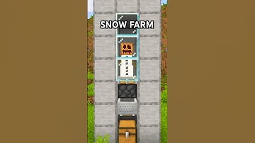 EASIEST SNOW FARM TUTORIAL In Minecraft Bedrock Edition