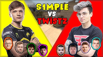 S1mple vs Faze Twistzz (With Rain, Dosia and Woro2k) - Fpl Csgo Stream Battles