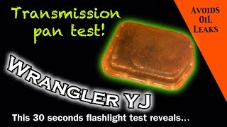 Must DO inspection of warped transmission pan – JEEP Wrangler YJ : Ep 21