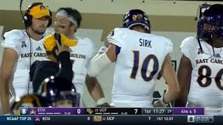 NCAAF 2017 East Carolina at UCF 1st Quarter