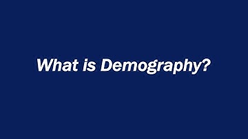 What is Demography?