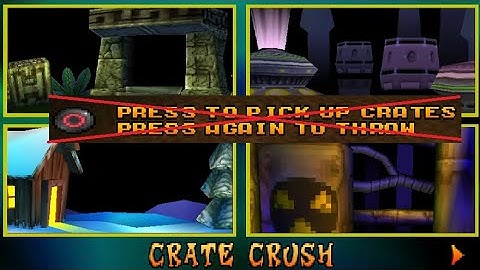 Crash Bash (PS1) - Winning Crate Crush Tournament without Picking Up Crates