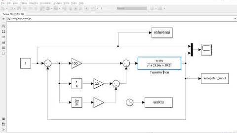 Otomasi Industri Tuning Pengendali PID dengan Matlab pada Sistem Kontrol Motor DC