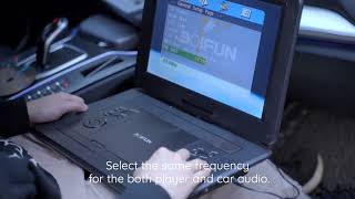 How To Connect The Boifun 141 Dvd Player To Your Cars Fm Radio?