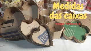 Produção de caixas de papelão para presentes. Venha aprender!🎁🎁