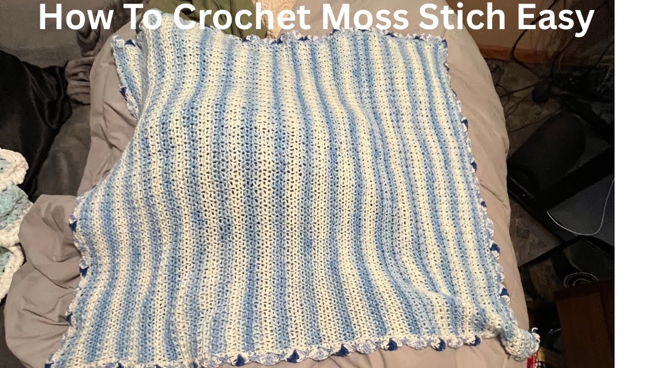 How To Crochet The Moss Stitch - YouTube