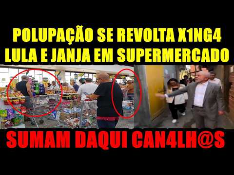 VEXAME NA RUA: Lula foi fazer Graça mas é expuls0 por população no Supermercado e se esconde!