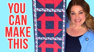 Famous Beginner Quilt Block Tutorial: Churn Dash + Easy Patriotic Table Runner (Fat Quarter Friendly!) Net Worth