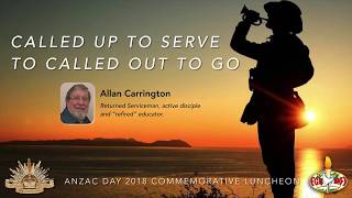 FGBMFI ANZAC Day 2018 Testimony