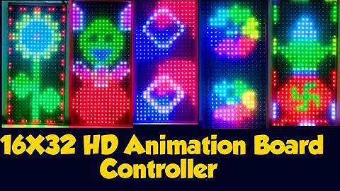 16X32 Pixel animation Board. 3D Animation Design HD controller.7415463658.