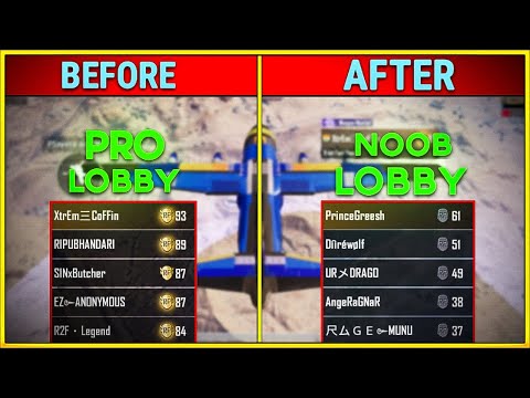 how-to-get-noob-lobby-every-time-in-pubg-mobile-|-get-20+-kills-in-every-match-(-in-hindi-)