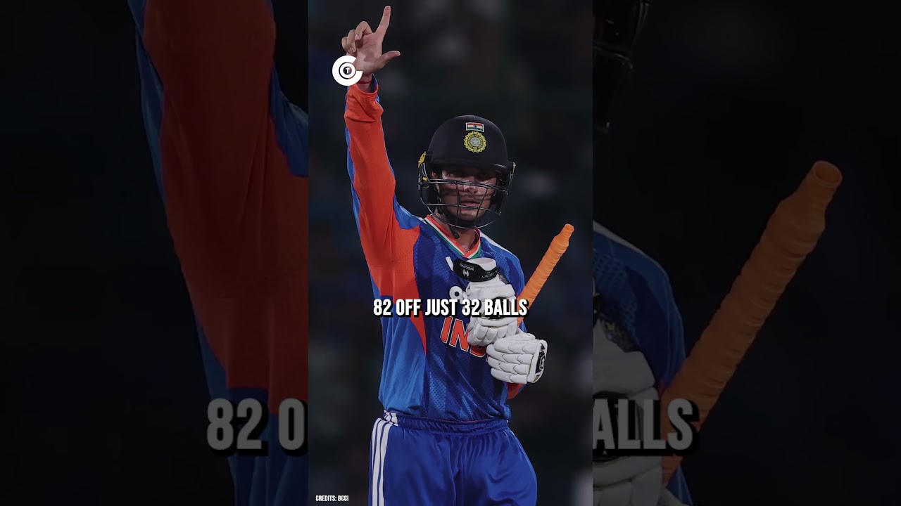 Abhishek Sharma turns the first T20I into his own show 🔥🇮🇳