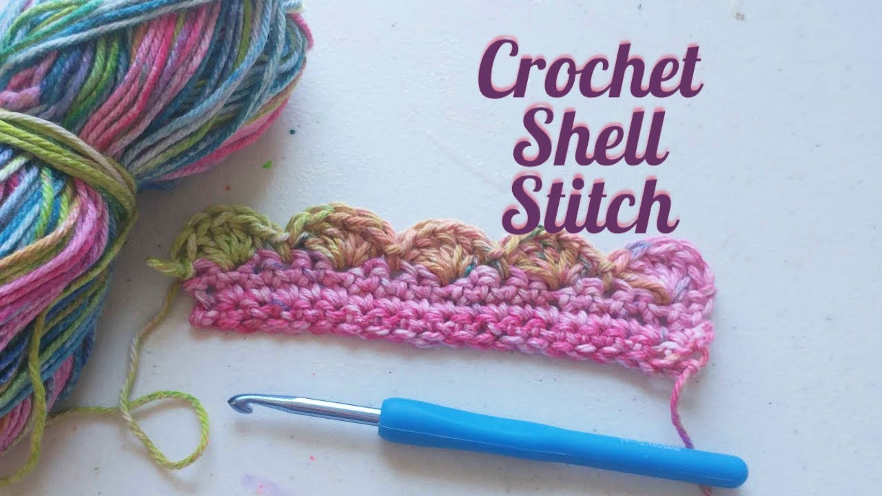 Simple Crochet Shell stitch border YouTube