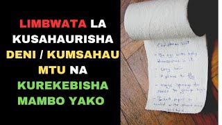 Libwata la kumsahau mtu/kusahaulisha Deni/kitu /kutenganisha Jambo lolote