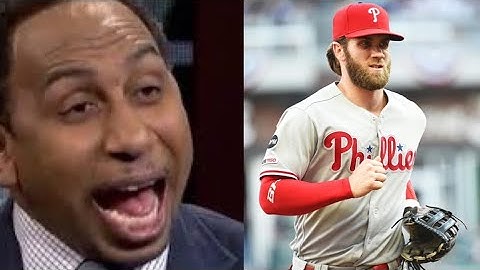 Stephen A Smith GOES OFF On Bryce Harper, Blake Snell