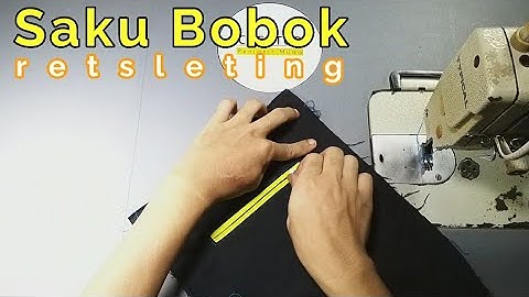 Cara Menjahit Saku Bobok Dengan Resleting || @penjahitmuda