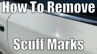 How To Remove Scuff Marks From Your Car | No Tools Paint Transfer and Scuff Mark Removal